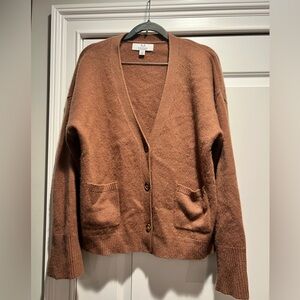 Magaschoni Warm Tan Cardigan Sweater